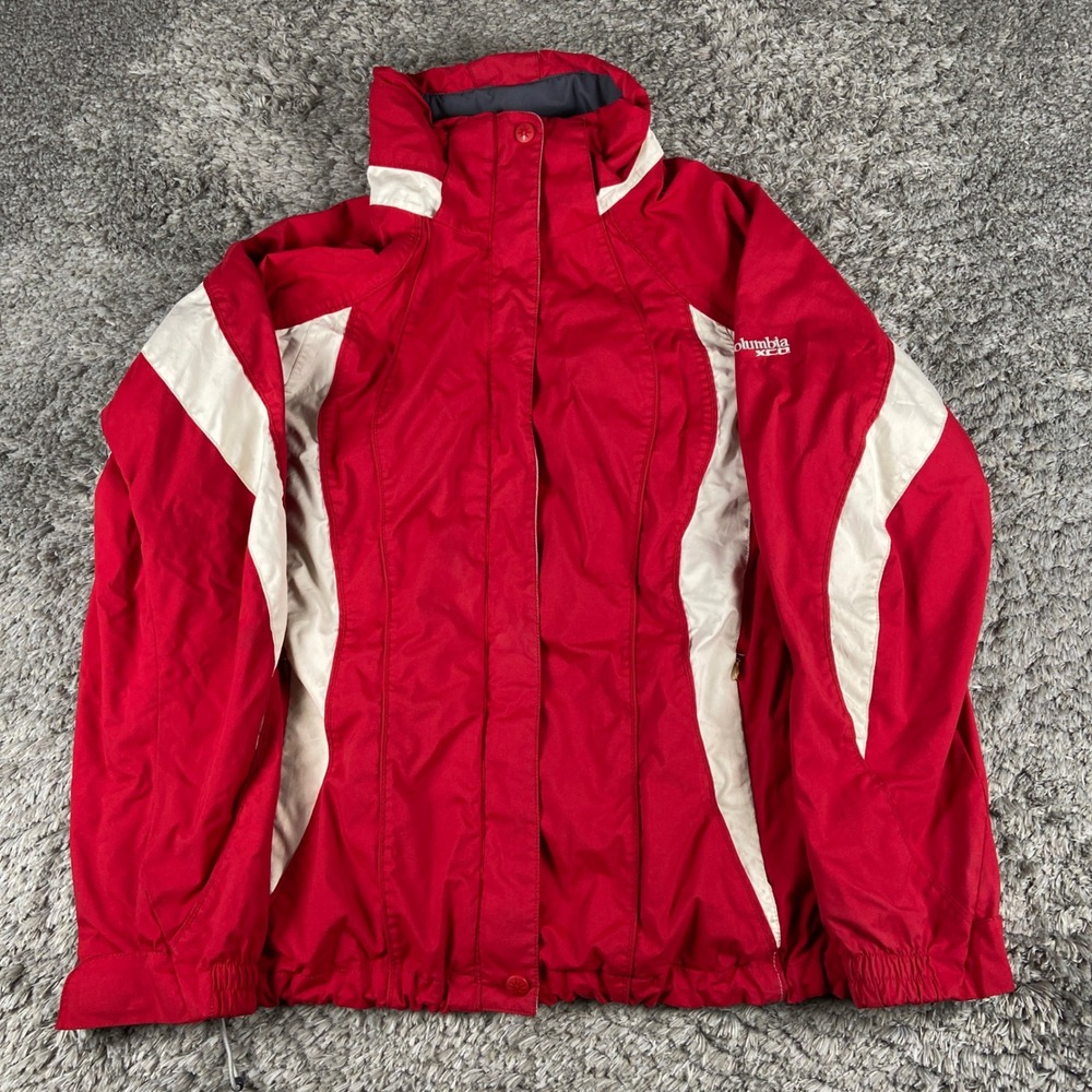 Columbia XCO Jacket Womens M Red White Storm Dry Interchange Waterproof Ski Coat